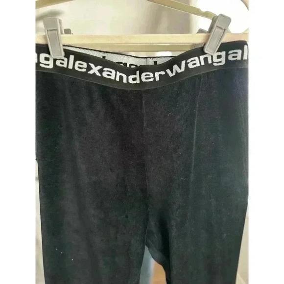 T BY ALEXANDER WANG Black stretch chenille corduroy pants - Medium - EUC - Picture 4 of 7